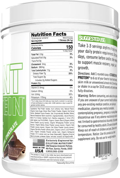 Evlution Nutrition Stacked Plant Protein Powder, 1.5 LB
