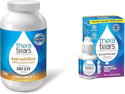TheraTears 1200mg Omega 3 Supplement 180 Count 1 fl