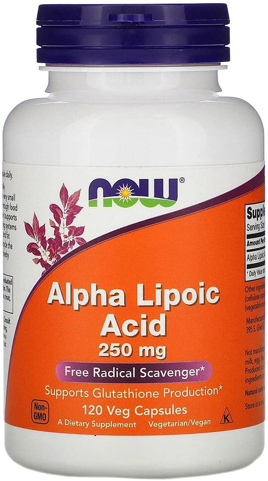 NOW Supplements, Alpha Lipoic Acid 250 120 Veg