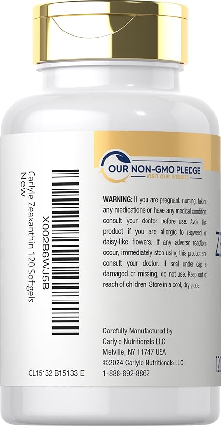 Carlyle Zeaxanthin 10mg 120 Softgels