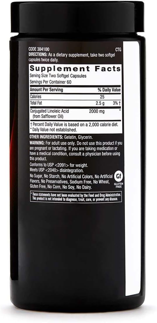 CLA | Conjugated Linoleic Acid | Fuels Energy and Fat Metabolism | Improves Body Composition | 120 Count