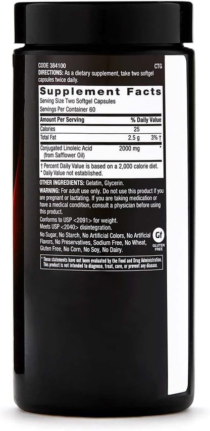 CLA | Conjugated Linoleic Acid | Fuels Energy and Fat Metabolism | Improves Body Composition | 120 Count