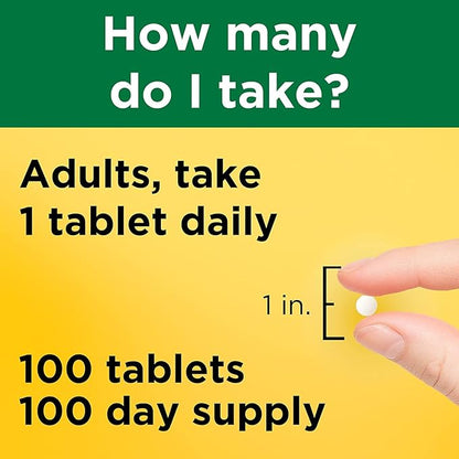 Nature Made Vitamin B1 100 mg, 100 Tabletss, 100 Day