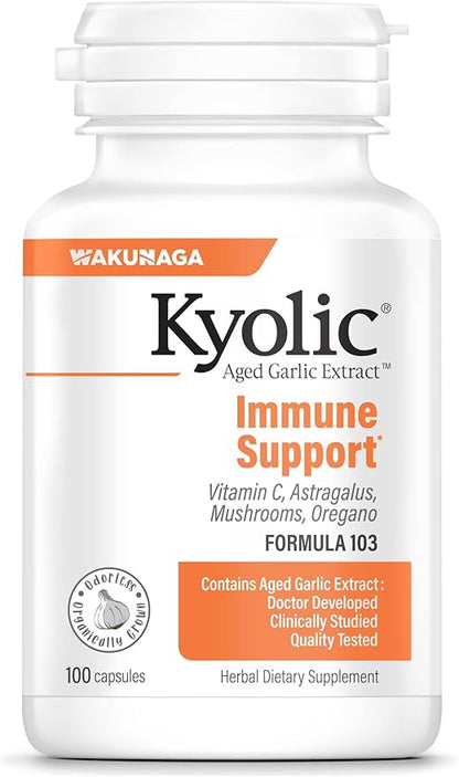 Kyolic Aged Garlic Extract Formula 103 100 Capsules