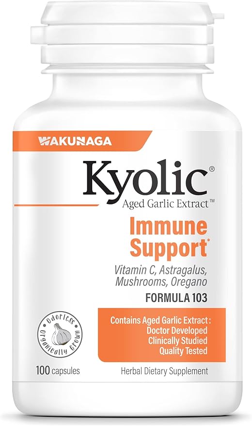 Kyolic Aged Garlic Extract Formula 103 100 Capsules