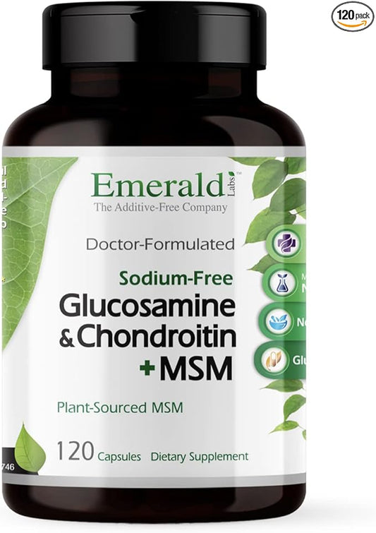 EMERALD LABS Glucosamine Chondroitin with MSM 120 Capsules