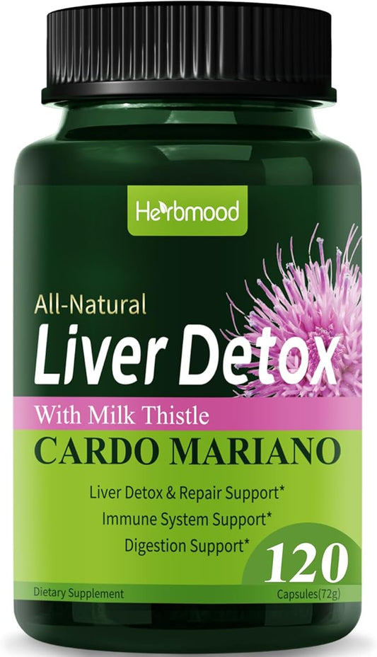 Silymarin Milk Thistle Liver Detox Capsules 120Count