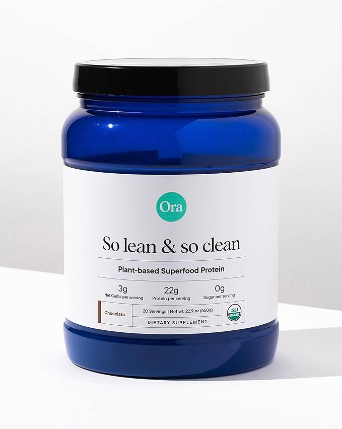 Ora Organic Vegan Protein Powder 22g Plant 20 Servings,