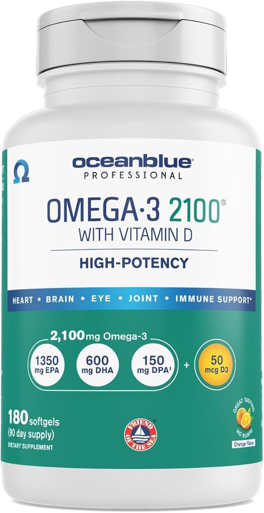 Oceanblue Professional Omega-3 2100 – 180 D3 – (90 Servings)