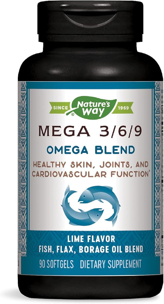 Nature's Way MEGA 3/6/9 Omega Blend, 90 Count