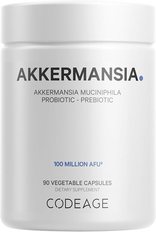 Codeage Akkermansia Muciniphila Probiotic Supplement 3-Month Supply 100 Million 90 Capsules