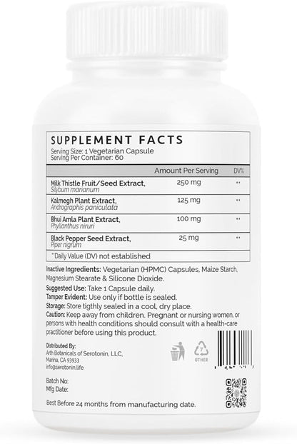 Milk Thistle, 100% Natural 500 mg 60 Vegan