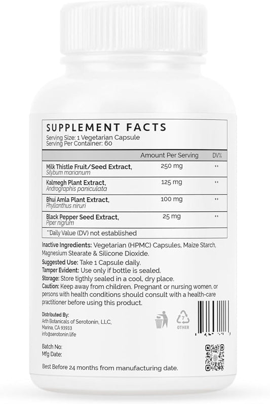 Milk Thistle, 100% Natural 500 mg 60 Vegan