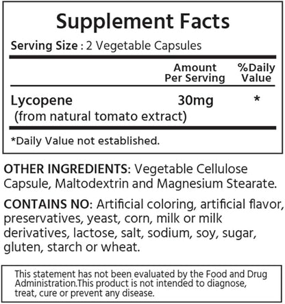 Natural Lycopene 30 mg 240 Vegetable