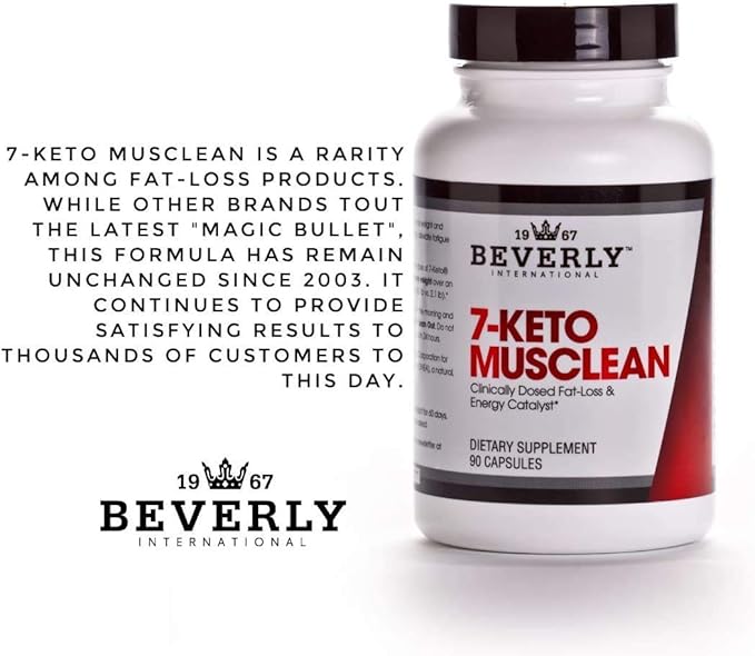 7-Keto Musclean. Lose up to 3X as Much Body Fat Without Losing Muscle Tone. Potent Thermogenic Diet Pill for Men & Women. Boost Fat-Burning Metabolism. Keto Diet - Reduce overeating. 90 caps