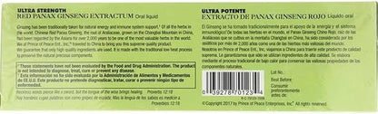 Prince of Peace Red Panax Ginseng 0.34 fl. 2 Pack 20 Bottles