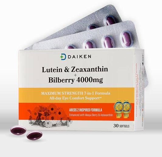DAIKEN Lutein 10 mg Zeaxanthin 2 30 Softgels