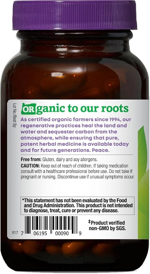 Oregon's Wild Harvest Certified Organic Ashwagandha 1200 MGS, 90 Count