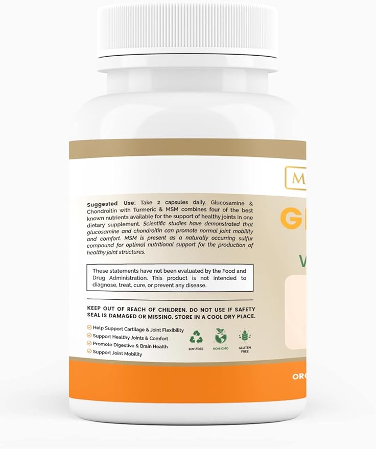 Glucosamine Chondroitin with Turmeric & MSM 60 Veggie