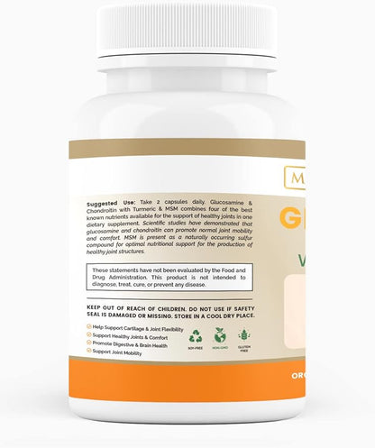 Glucosamine Chondroitin with Turmeric & MSM 60 Veggie