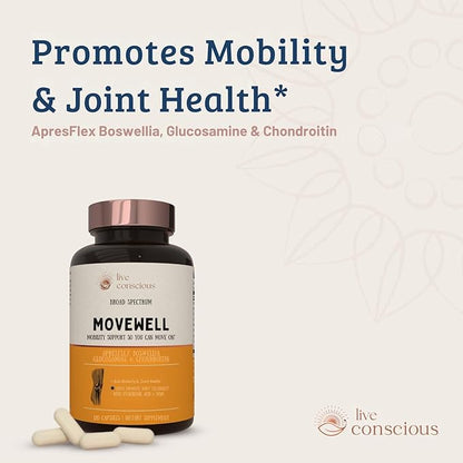 MoveWell by LiveConscious Glucosamine Chondroitin (2-Pack)