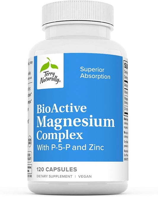 Terry Naturally BioActive Magnesium Complex 120 Capsules B6 & 120 Servings