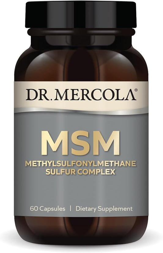 Dr. Mercola, MSM Methylsulfonylmethane Sulfur Complex 30 Servings (60 Capsules),