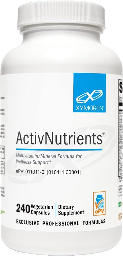 XYMOGEN ActivNutrients with Iron and Copper (240 Capsules)