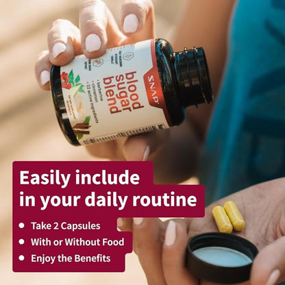 Snap Supplements Blood Sugar Blend 60 Capsules