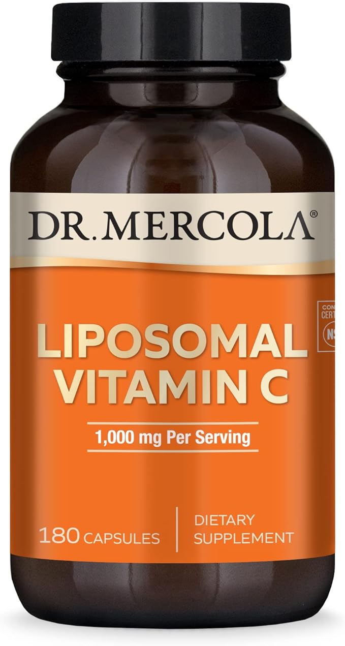 Dr. Mercola Liposomal Vitamin C, 1,000 90 Servings (180 Capsules),
