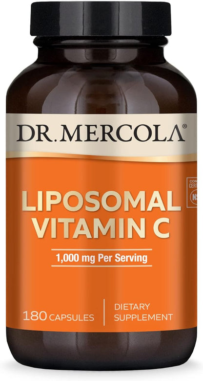 Dr. Mercola Liposomal Vitamin C, 1,000 90 Servings (180 Capsules),