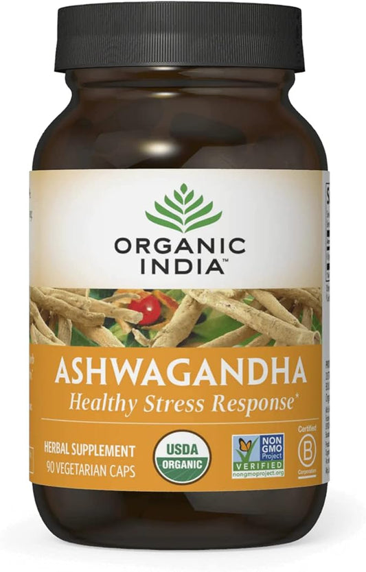 ORGANIC INDIA Ashwagandha Capsules 90 Capsules
