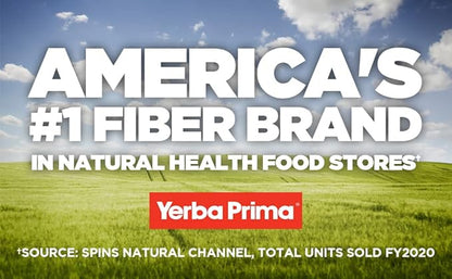 Yerba Prima Prebiotic Colon Care Formula, 20 oz Powder with FOS - Natural Psyllium Fiber, Magnesium, Selenium - Non-GMO, Gluten Free, Vegan Daily Supplement - for Men & Women