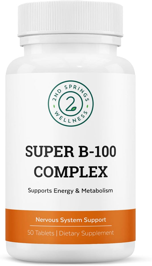 Super B-100 Complex B-6, B-12, B-12, Folate,
