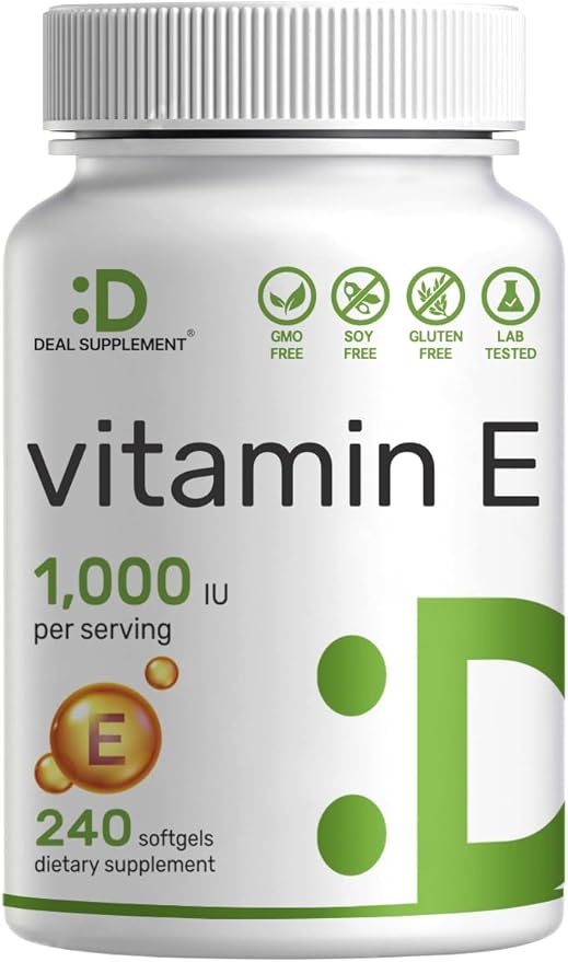 DEAL SUPPLEMENT Vitamin E Supplements, 1,000 240 Softgels