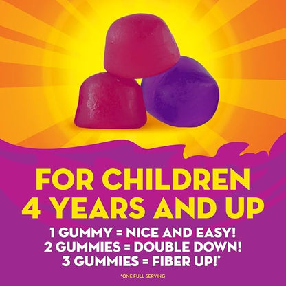 Metamucil Kids Fiber Supplement Gummies, No 5g Prebiotic 120ct Gummies