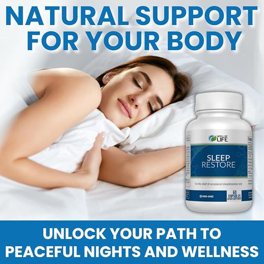 Sleep Restore - Tranquil Sleep Formula 5-HTP, Magnesium, 60 Veg