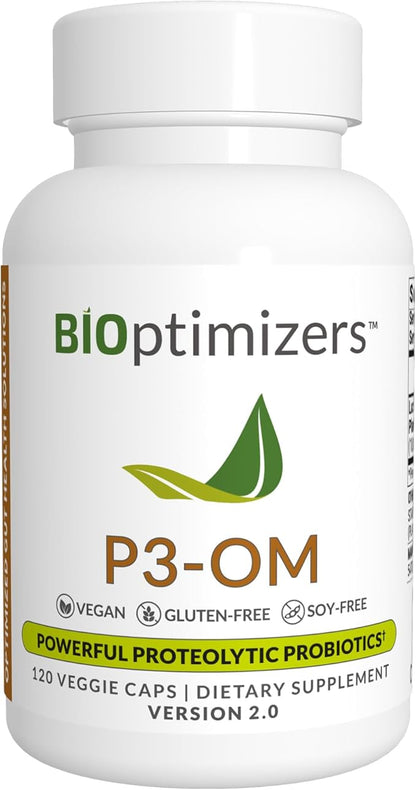BiOptimizers P3-OM Proteolytic Prebiotics & Probiotics (120 Vegan