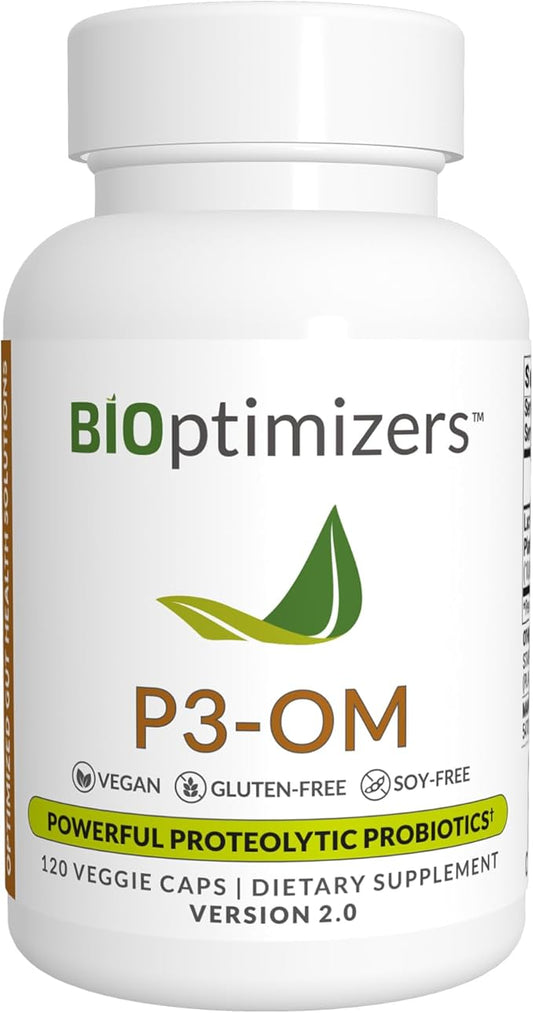 BiOptimizers P3-OM Proteolytic Prebiotics & Probiotics (120 Vegan