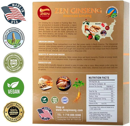 1 Box of American Wisconsin Ginseng (4oz)