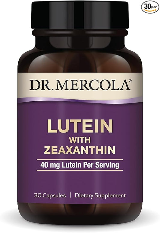 Dr. Mercola Lutein with Zeaxanthin, 30 (30 Capsules), 40 mg