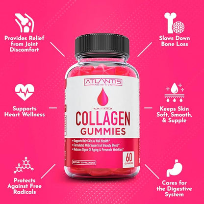 Collagen Gummies For Women 1 & 3, Vitamins 60 Collagen