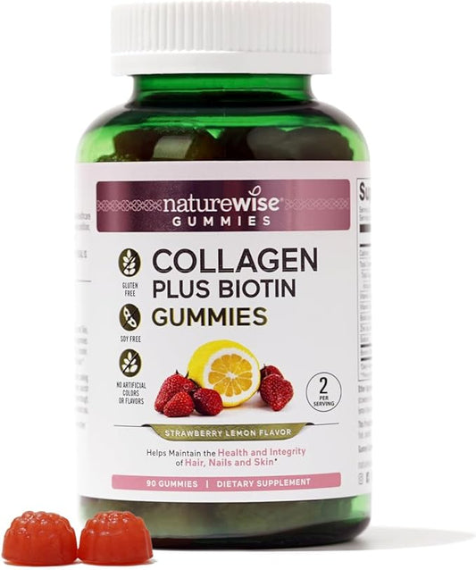 NatureWise Collagen Gummies 1 & 3 Collagen 90 Count[45-Day Count[45-Day Supply]