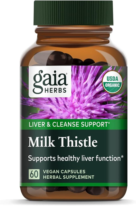 Gaia Herbs Milk Thistle 60 Vegan (20-Day Supply)
