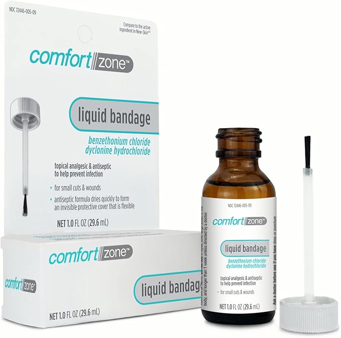 Comfort Zone Liquid Bandage, Antiseptic and 1 Ounce 3)