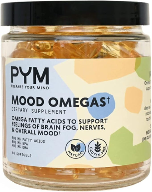 Omega-3 Supplement by PYM for Mood (60 Count) Omega-3 Fatty