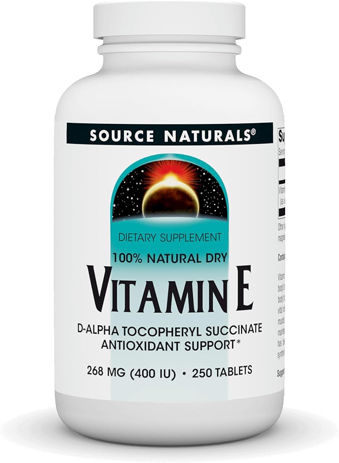 Source Naturals Vitamin E, 400 iu 250 Tablets