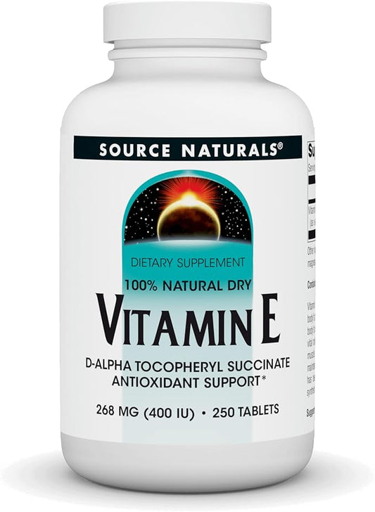 Source Naturals Vitamin E, 400 iu 250 Tablets
