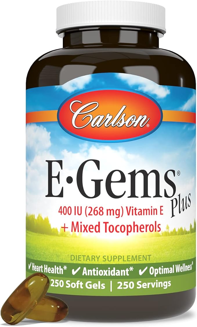 Carlson - E-Gems Plus, Natural Vitamin 400 IU, 250 soft