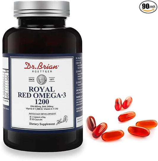 Dr. Brian Royal Red Omega 3 1200, Fish 3 Fish 3 Support 90 Soft